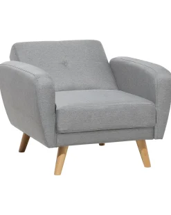 Sale Beliani Nojatuoli Vaaleanharmaa Florli