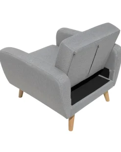 Sale Beliani Nojatuoli Vaaleanharmaa Florli