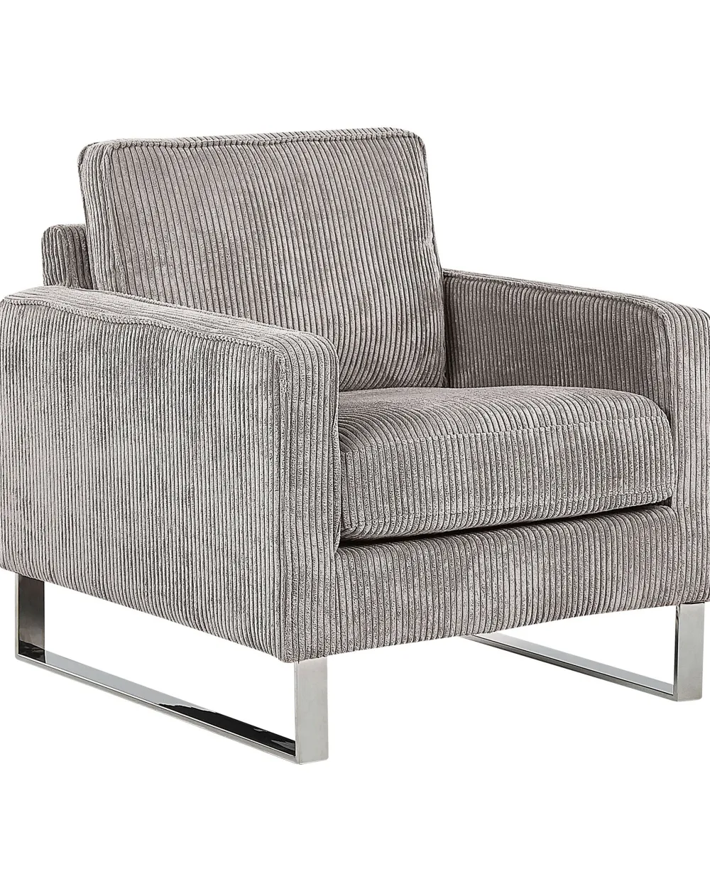 Clearance Beliani Nojatuoli Vakosametti Harmaa Vind