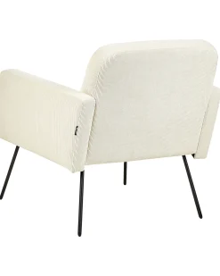 Hot Beliani Nojatuoli Vakosametti Kermanvalkoinen Narken