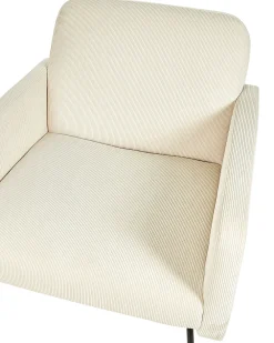 Hot Beliani Nojatuoli Vakosametti Kermanvalkoinen Narken