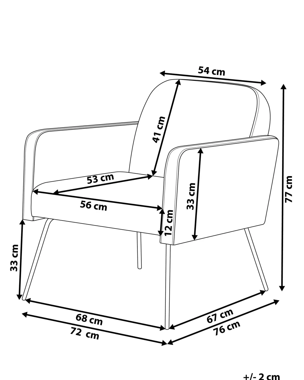 Hot Beliani Nojatuoli Vakosametti Kermanvalkoinen Narken