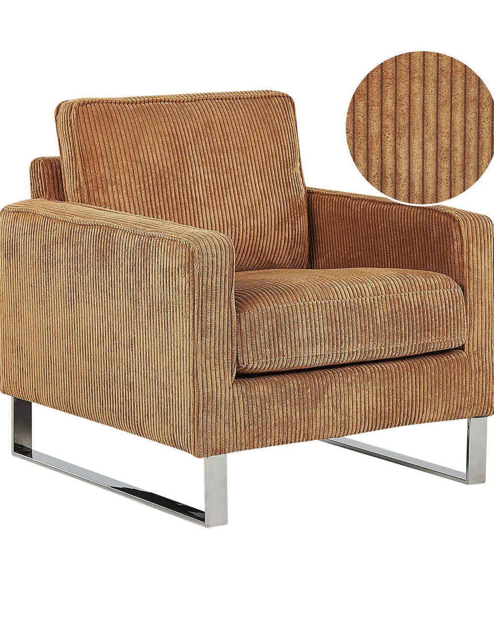 Nojatuolit<Beliani Nojatuoli Vakosamettinen Ruskea Vind