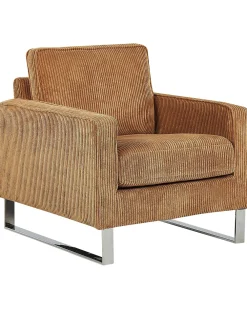 Nojatuolit<Beliani Nojatuoli Vakosamettinen Ruskea Vind