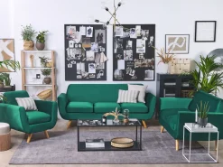 Best Beliani Paallinen 2-Istuttavaan Sohvaan Vihrea Bernes