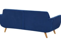 Store Beliani Paallinen 3-Istuttavaan Sohvaan Sininen Bernes