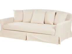 Clearance Beliani Paallinen 3-Istuttavalle Sohvalle Beige Gilja