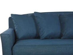 Cheap Beliani Paallinen 3-Istuttavalle Sohvalle Laivastonsininen Gilja