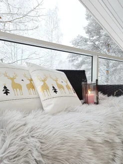 Tekstiilit<Beliani Paivapeitto Vaaleanharmaa 200 X 220 Cm Delice