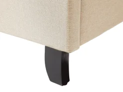 Sängyt<Beliani Parisanky Kangas Beige 180 X 200 Cm Bordeaux