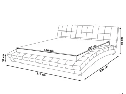 Cheap Beliani Parisanky Kangas Harmaa 180 X 200 Cm Lille