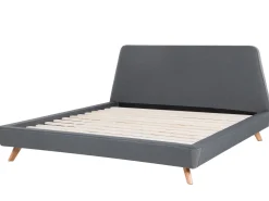 Best Sale Beliani Parisanky Kangas Harmaa 180 X 200 Cm Vienne