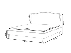 New Beliani Parisanky Kangas Hiekanruskea 180 X 200 Cm Colmar