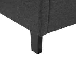 Clearance Beliani Parisanky Kangas Led-Valot Tummanharmaa 180 X 200 Cm Montpellier