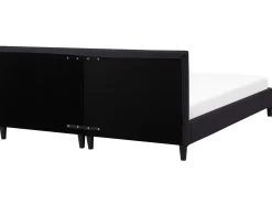 Sängyt<Beliani Parisanky Kangas Musta 180 X 200 Cm Fitou