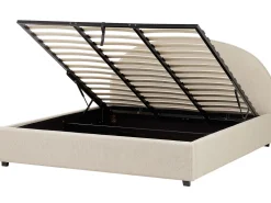 Sängyt<Beliani Parisanky Kangas Säilytystila Beige 180 X 200 Cm Vaucluse