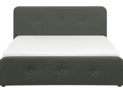 Sängyt<Beliani Parisanky Kangas Säilytystila Tummanharmaa 180 X 200 Cm Rennes