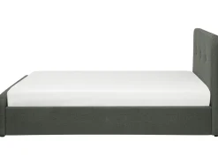 Sängyt<Beliani Parisanky Kangas Säilytystila Tummanharmaa 180 X 200 Cm Rennes