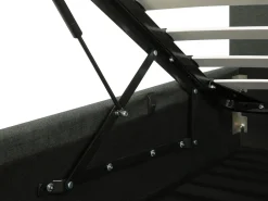 Sängyt<Beliani Parisanky Kangas Säilytystila Tummanharmaa 180 X 200 Cm Rennes