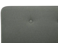 Sängyt<Beliani Parisanky Kangas Säilytystila Tummanharmaa 180 X 200 Cm Rennes