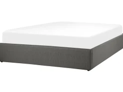 Discount Beliani Parisanky Kangas Säilytystila Tummanharmaa 160 X 200 Cm Dinan