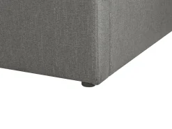 Discount Beliani Parisanky Kangas Säilytystila Tummanharmaa 160 X 200 Cm Dinan