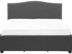 Best Beliani Parisanky Kangas Säilytystila Tummanharmaa 180 X 200 Cm Montpellier