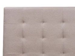 Sängyt<Beliani Parisanky Kangas Säilytystila Vaaleanharmaa 180 X 200 Cm La Rochelle