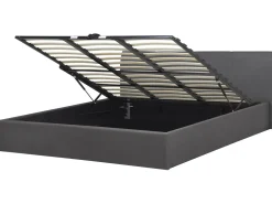 Sängyt<Beliani Parisanky Kangas Säilytystila Harmaa 180 X 200 Cm Orbey