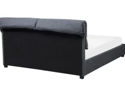 Best Sale Beliani Parisanky Kangas Tummanharmaa 180 X 200 Cm Belfort