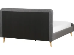 Online Beliani Parisanky Kangas Tummanharmaa 160 X 200 Cm Rennes Ii