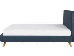 Sängyt<Beliani Parisanky Kangas Tummansininen 180 X 200 Cm Vienne