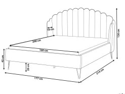 Store Beliani Parisanky Kangas Vaalea Beige 160 X 200 Cm Ambillou