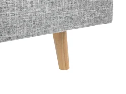 Discount Beliani Parisanky Kangas Vaaleanharmaa 180 X 200 Cm Rennes