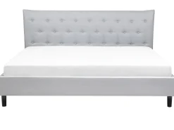 Sale Beliani Parisanky Kangas Vaaleanharmaa 180 X 200 Cm Saverne