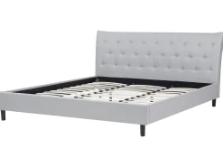 Sale Beliani Parisanky Kangas Vaaleanharmaa 180 X 200 Cm Saverne