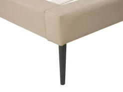 Outlet Beliani Parisanky Keinonahka Beige 180 X 200 Cm Essonne