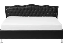 Discount Beliani Parisanky Keinonahka Musta 180 X 200 Cm Metz