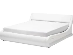 Outlet Beliani Parisanky Keinonahka Säilytystila Valkoinen 180 X 200 Cm Avignon