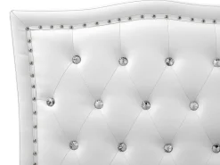 Hot Beliani Parisanky Keinonahka Säilytystila Valkoinen 180 X 200 Cm Metz