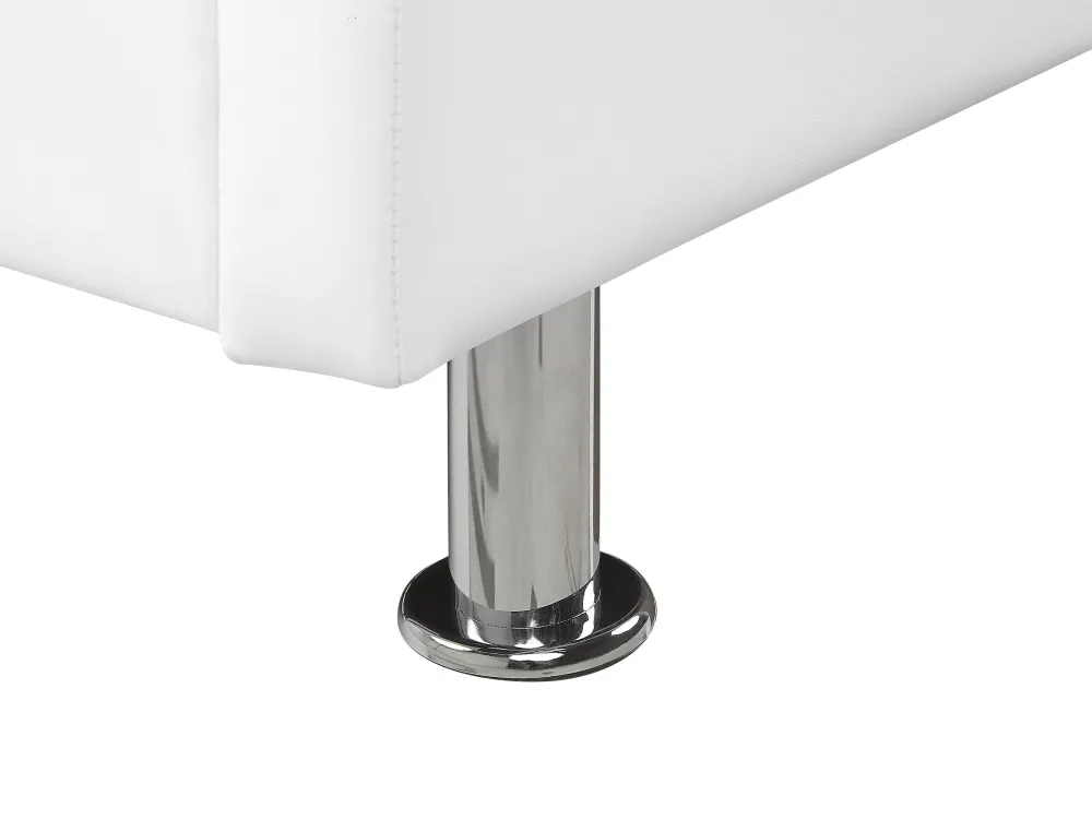 Sängyt<Beliani Parisanky Keinonahka Valkoinen 180 X 200 Cm Metz