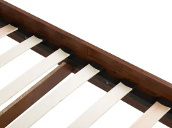 Sängyt<Beliani Parisanky Led-Valot Tumma Puu 160 X 200 Cm Mialet