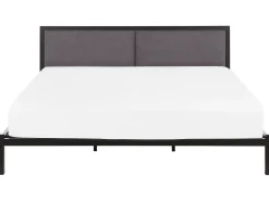 Sängyt<Beliani Parisanky Metalli Musta 180 X 200 Cm Clamart