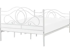 Store Beliani Parisanky Metalli Valkoinen 180 X 200 Cm Lyra