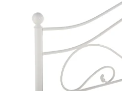 Store Beliani Parisanky Metalli Valkoinen 180 X 200 Cm Lyra