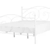 Sängyt<Beliani Parisanky Metalli Valkoinen 180 X 200 Cm Dinard