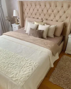 Outlet Beliani Parisanky Sametti Beige 180 X 200 Cm Lubbon