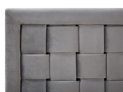 Sängyt<Beliani Parisanky Sametti Harmaa 180 X 200 Cm Limoux