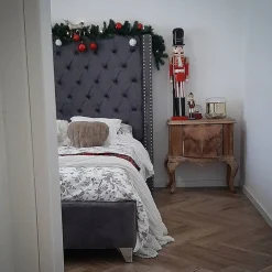 Sängyt<Beliani Parisanky Sametti Harmaa 180 X 200 Cm Lubbon