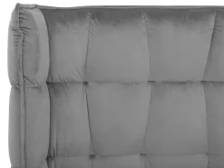 Sängyt<Beliani Parisanky Sametti Harmaa 160 X 200 Cm Senlis
